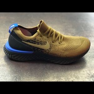 Nike Epic React Flyknit Olive green/Black-Blue